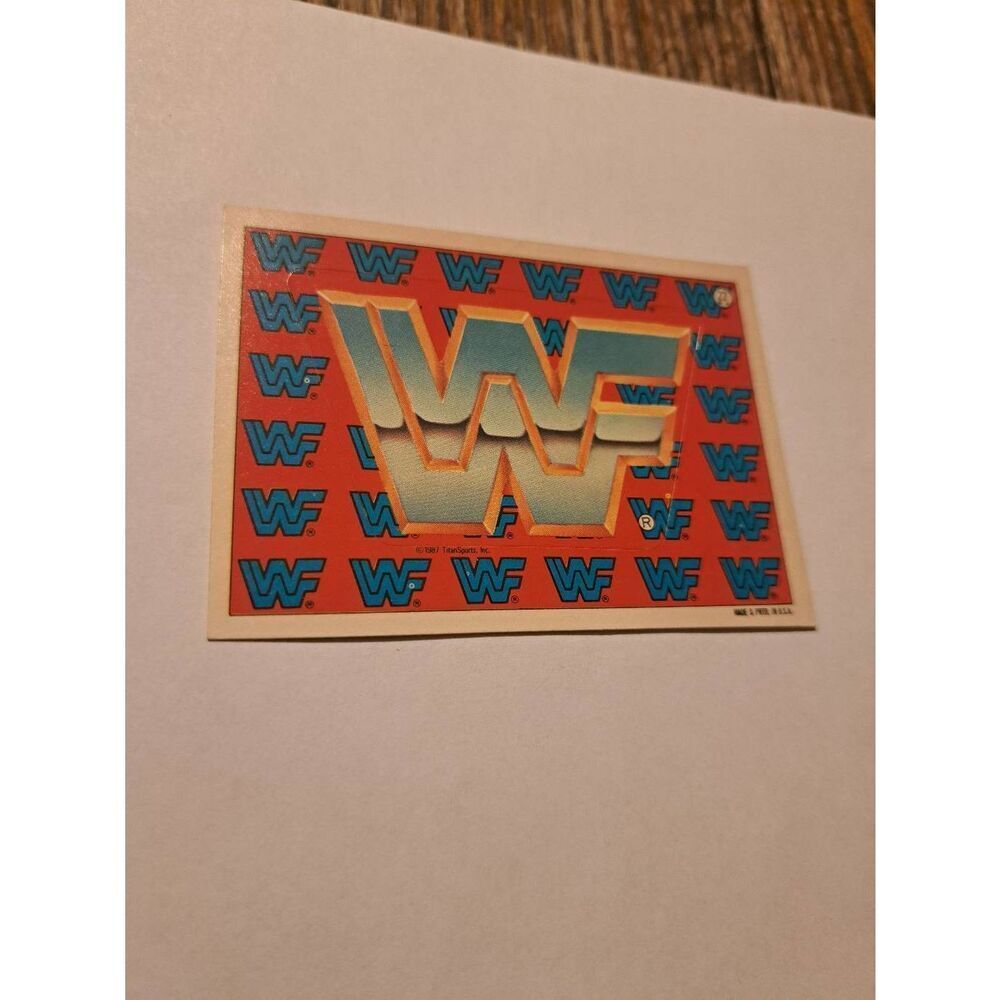 Vintage 1987 WWF Titan Sports Sticker Card 22 Puzzle Piece WWE Vintage Wrestling